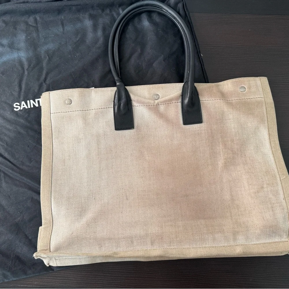 Saint Laurent Canvas RIVE GAUCHETote Bag Purse